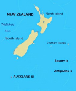 Auckland Islands Location